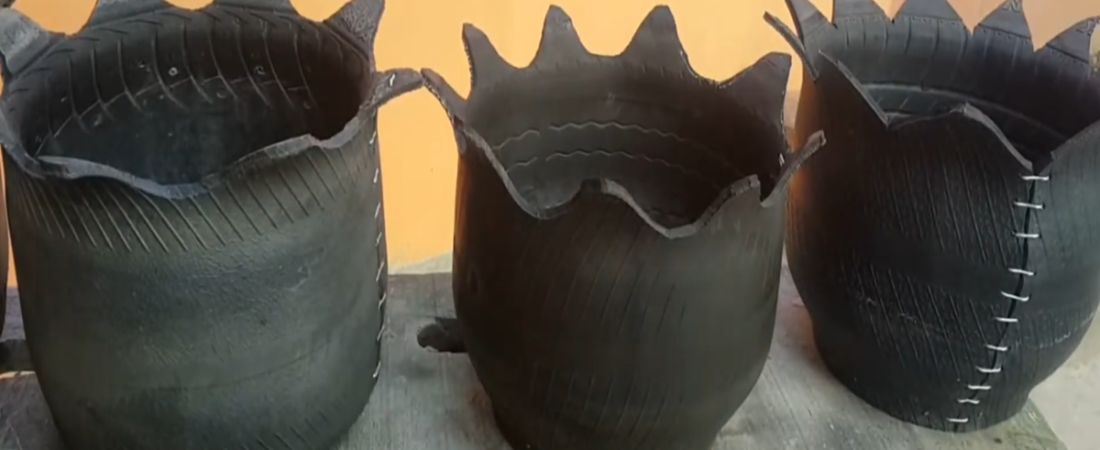 Como Hacer Masetas Recicladas Con Llantas, Botellas y Más
