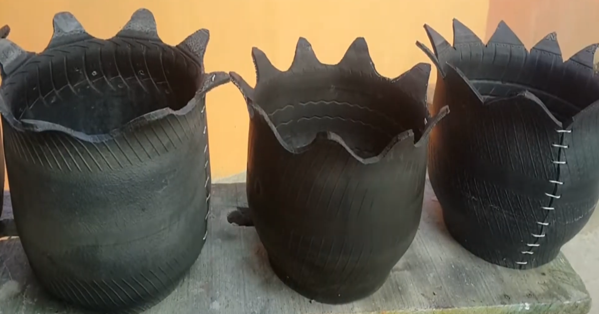 Como Hacer Masetas Recicladas Con Llantas, Botellas y Más
